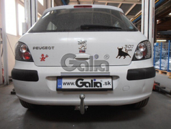 Фаркоп оцинкованный Galia C038A для Citroen C4 седан/хетчбек 2004-2010, 2010-, Peugeot 307, 308 хетчбек 3/5 дверей 2001-2007, 2007-2012(паспорт и сертификат в комплекте)(без электрики)