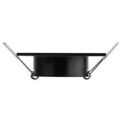 KL57 SL/BK Светильник ЭРА литой алюминевый MR16,12V/220V, 50W серебро/черный