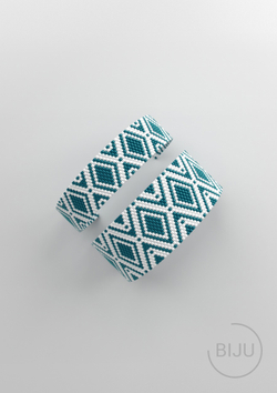 Схема PEYOTE, Схема браслета мозаичное плетение, узор из Miyuki Delica 11/0, файл PDF, №242