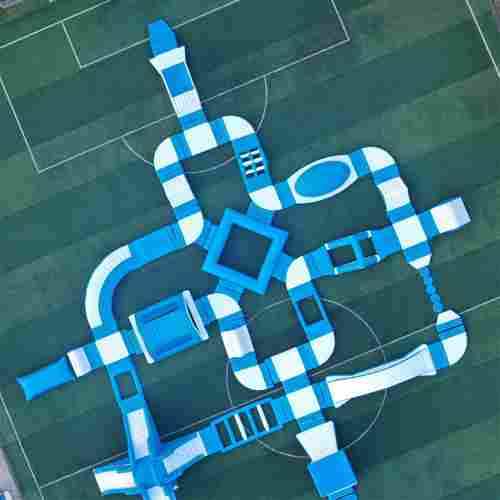 Большой аквапарк на воде «Пляжное путешествие 2» 38×36×4,5 м