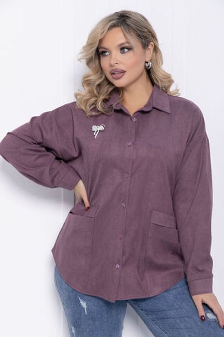 Рубашка Камета (пыльно-фиолетовая) Б12350-18 LT Collection