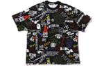 A Bathing Ape Bathing Ape Hand Draw Pattern Relaxed Fit Tee Футболка черный