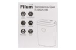 Уничтожитель бумаг  Filum FL-SH025-04S