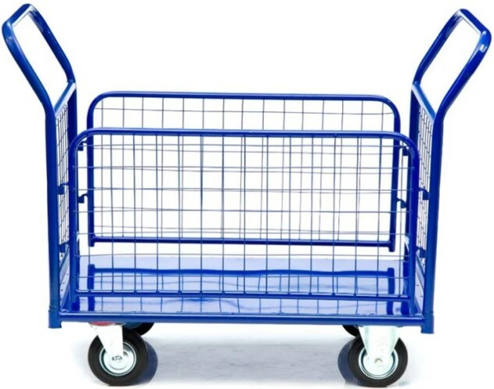 Тележка платформенная СТЕЛЛА-ТЕХНИК КПО-500С-125 с бортами КПО-500С-125-К