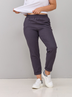 Брюки Бдж-129/графит-джинс