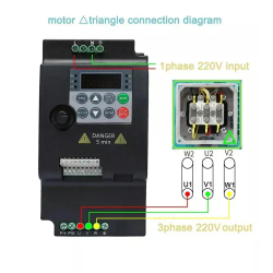 ZUKED 310, 2,2 кВт Частотный преобразователь однофазный вход 220 В трехфазный выход 220 В