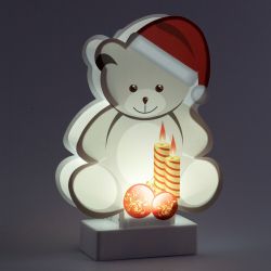 Светодиодная новогодняя фигура ЭРА EGNDS-07 Мишка 1 LED