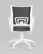 Кресло офисное Topchairs ST-BASIC-W серая ткань крестовина белый пластик