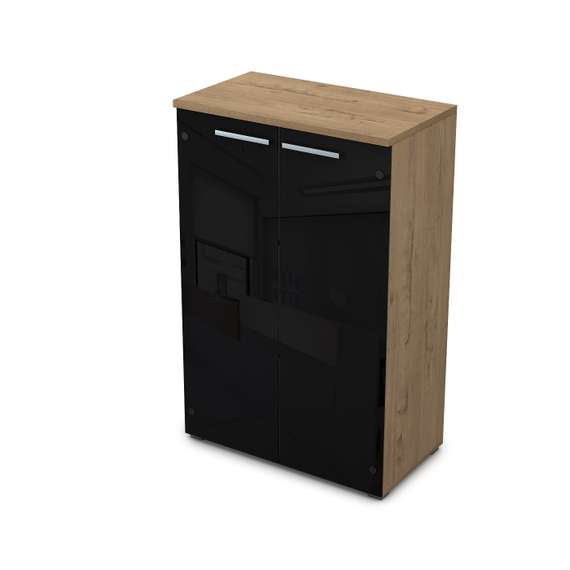 9Ш.017.7 Шкаф средний со стеклом (800*450*1245)