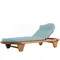 Шезлонг Spain, массив ироко, голубой матрас