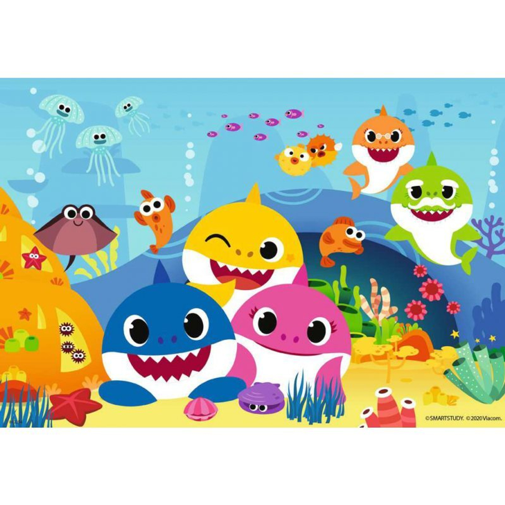 Пазл Акуленок Baby Shark 2 x 12 шт. 051236