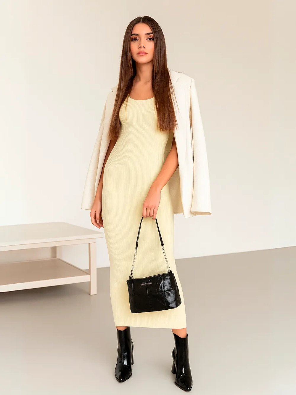 Сумка через плечо маленькая клатч натуральная кожа