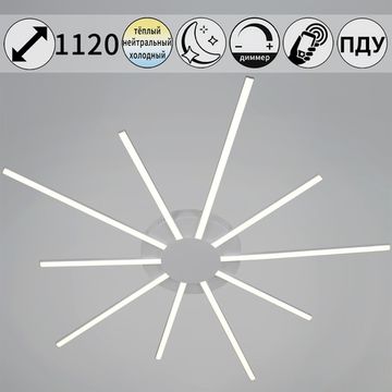 06543-0.3-5+5 WH светильник потолочный