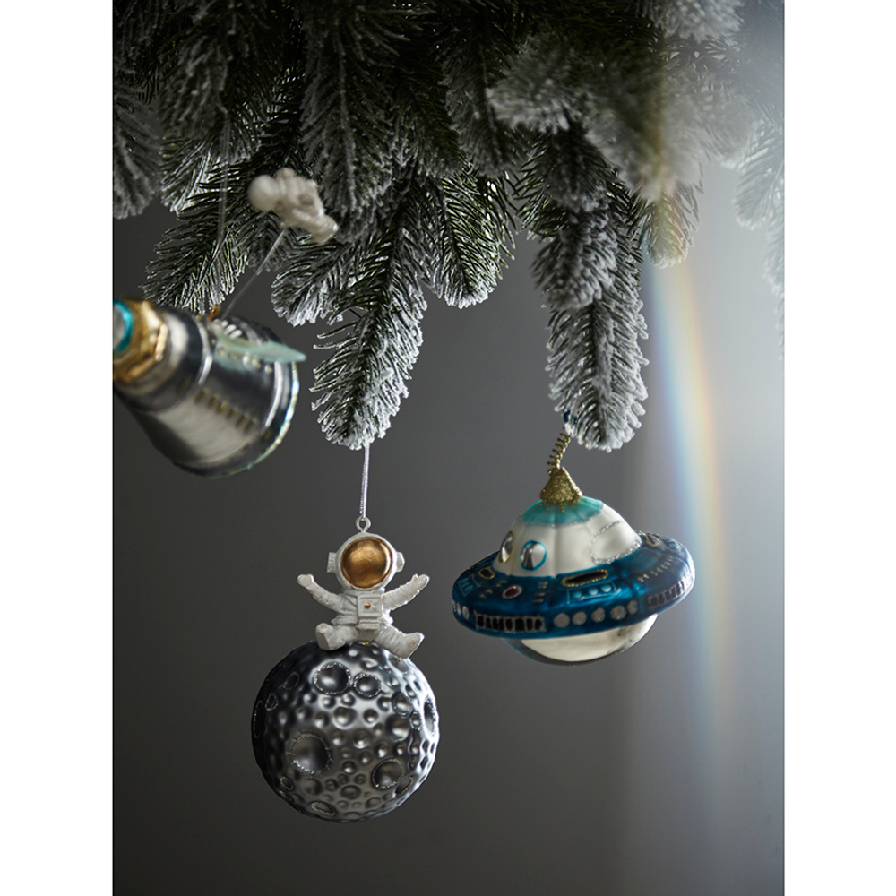 Набор ёлочных украшений cosmic saga из коллекции new year essential, 4 шт.
