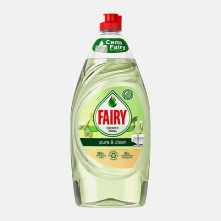 Средство для мытья посуды бергамот и имбирь Pure & Clean Fairy 900мл