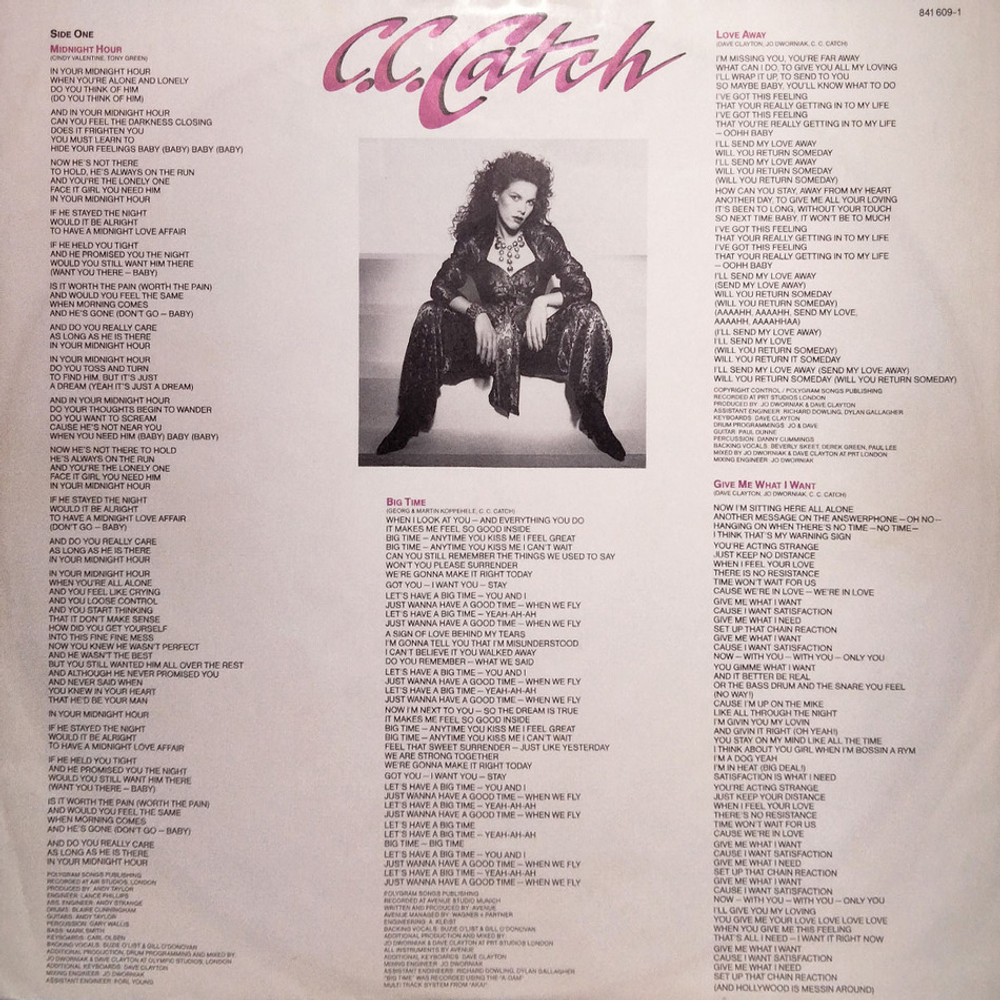 C.C. Catch / Hear What I Say (LP)