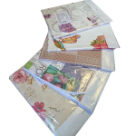 Скатерть МАЖОР с бейкой 135*110 неткан.основа с ПВХ покрытием Микс расцветок