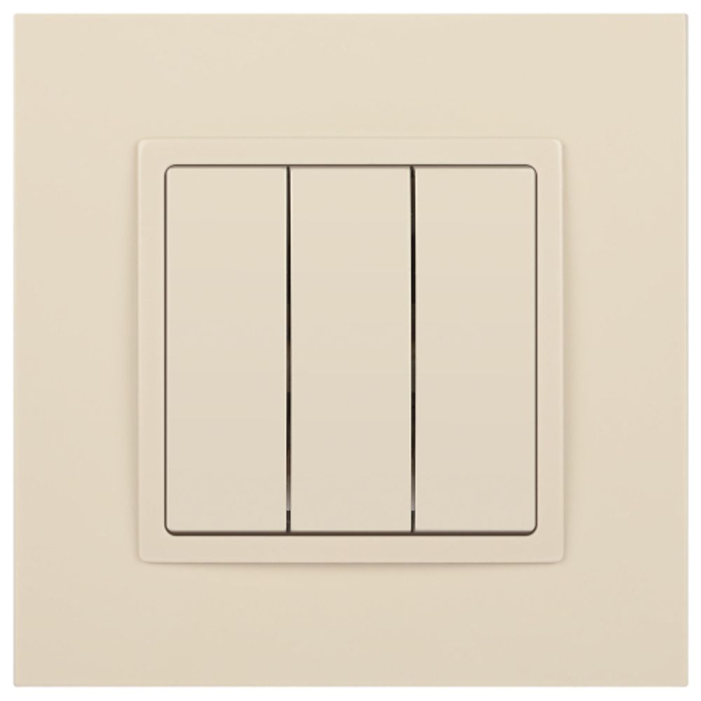 14-1107-02 ЭРА Выключатель тройной, 10АХ-250В, IP20, Эра Elegance, сл.кость