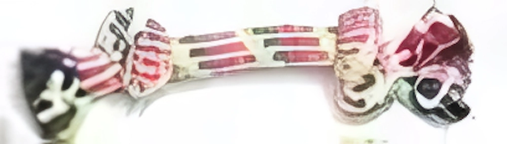 Игрушка - канат грейфер для собак мелких и средних пород «ПОИГРАЙКА», цвет красный/желтый/черный