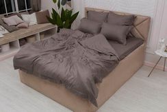 Моне (кофе) КПБ страйп сатин Евро 2н