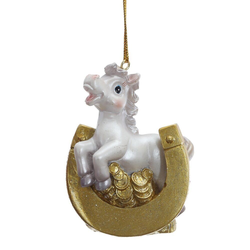 GAEM Фигурка декоративная подвесная "Лошадка", L5 W3 H7,5 см, 6в.