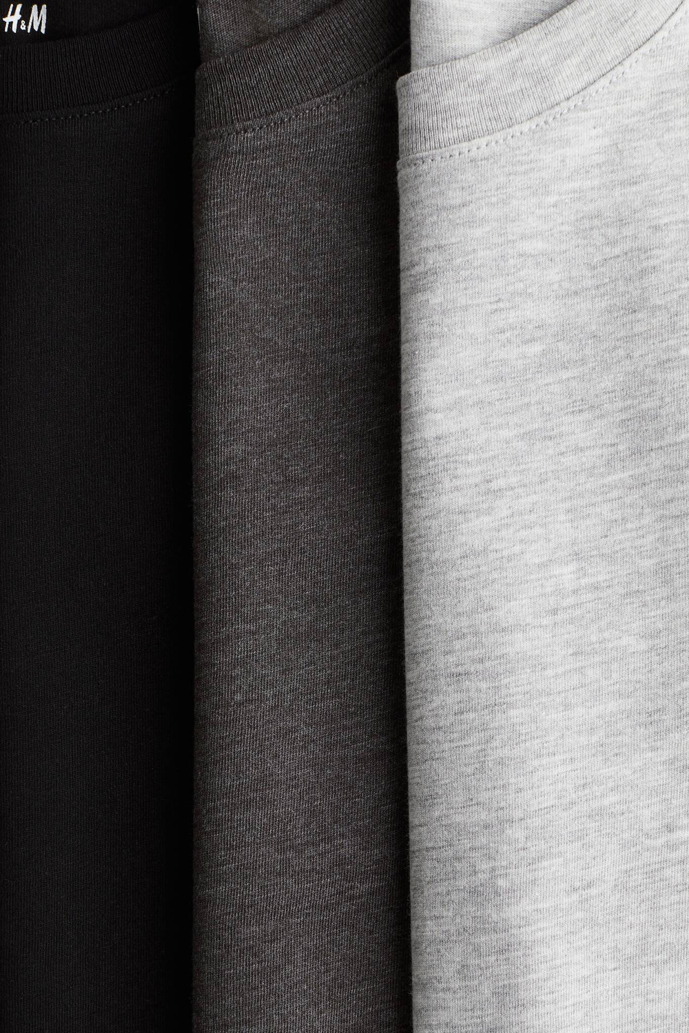 H&M Набор из трех футболок, серый