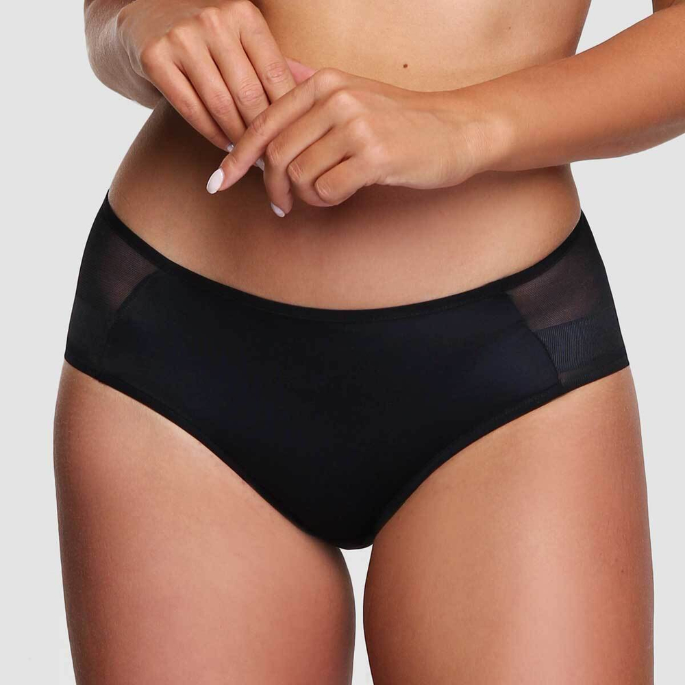 Классические трусы-слипы из мягкой микрофибры (Размер: 42) (Цвет: черный)