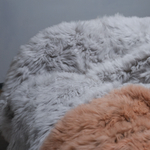 Вязаный плед из натурального меха песца 200*150 см ("соль с перцем")