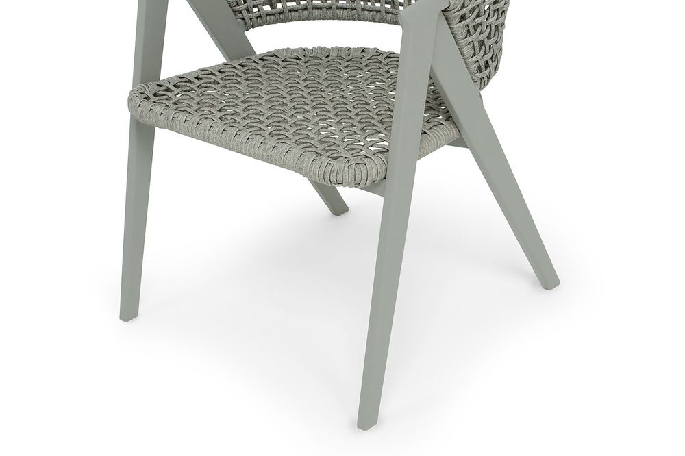 "Амстердам" плетеный стул из искусственного ротанга, цвет серый
