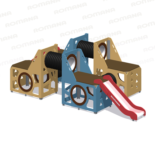 Детский игровой модуль с горкой Romana 115.28.00