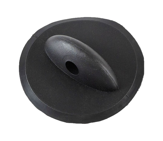 Крепление леера, круглое, отверстие 12 мм, черное