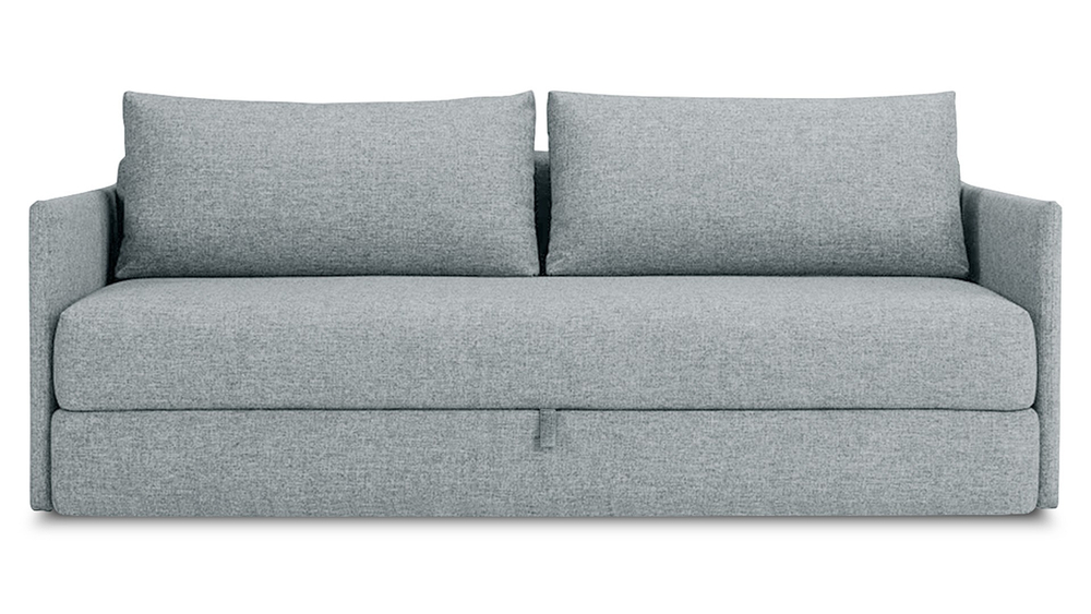 Диван Коя Лайт Strong Plus 02 208*94*80 см, Серый Рогожка Еврокнижка Фиеста
