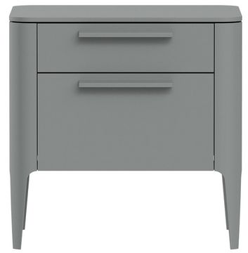 Тумба прикроватная Type 2 ящика ширина 50 см (серый)