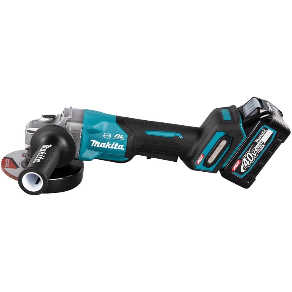 Makita GA013GM201 машина шлифовальная угловая аккумуляторная ( 2 x 4 Ач, З/У) GA013GM201