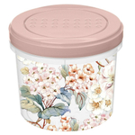 Банка с завинчивающейся крышкой 0,7л с декором (бежевый)