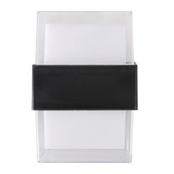 ULU-P26B-2x5W-4000K IP65 BLACK Светильник светодиодный уличный. Архитектурный накладной. Белый свет 4000K. Корпус черный. TM Uniel