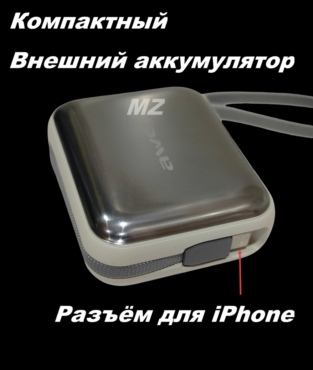 Повербанк (PowerBank) 10000mAh портативный с индикацией заряда AS-181