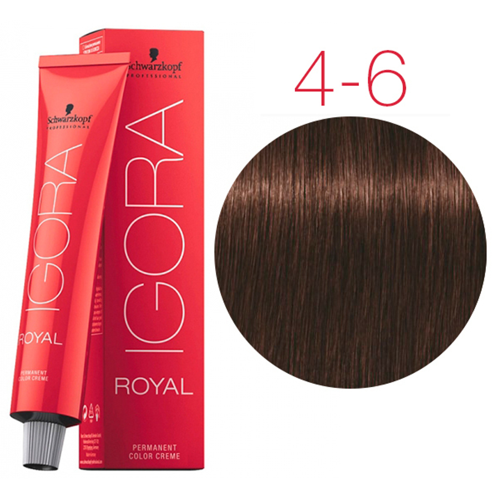 Краска для волос Igora Royal 4-6 Средний коричневый шоколадный Schwarzkopf Professional, 60 мл