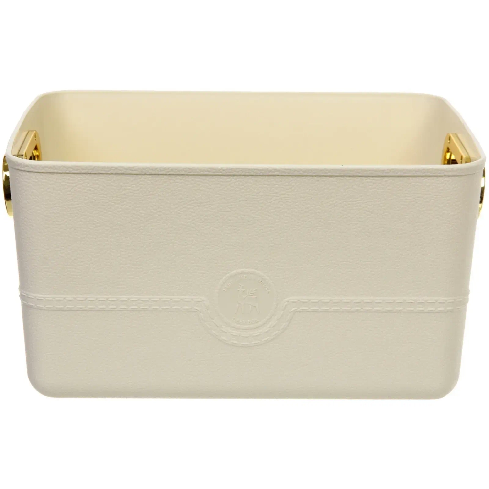 Корзина для хранения «ОКСФОРД», цвет молочный, 27.6*19.7*14.7см