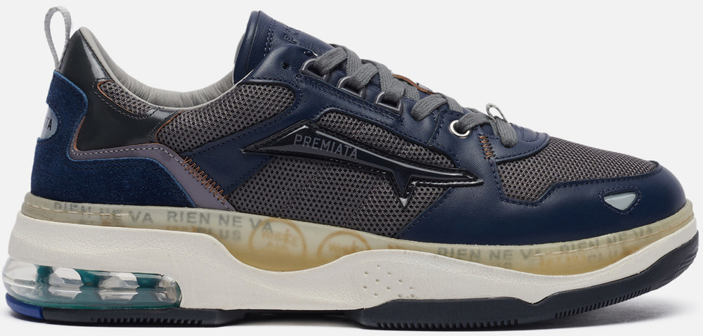 Premiata Drake 106 темно-синие с серым