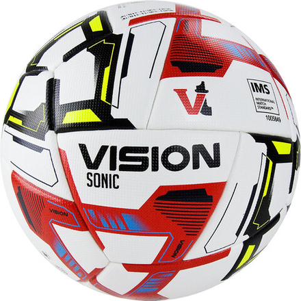 Мяч футбольный "VISION Sonic" арт.FV321065,р.5, 24 пан.,IMS,PU, термосш.,бел-мультикол