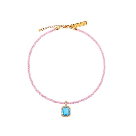 Mila Pink and Blue Necklace