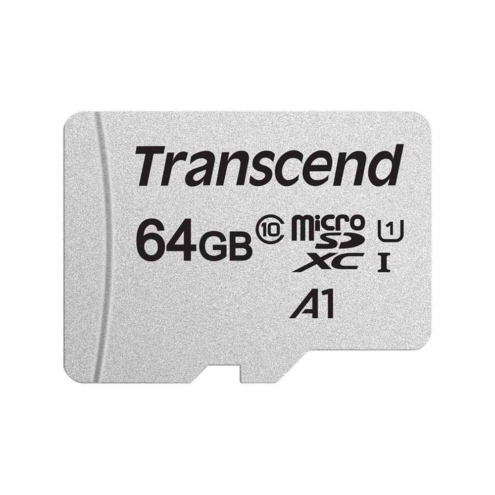 Карта памяти Transcend MicroSDXC 64Gb C10 TS64GUSD300S, без адаптера