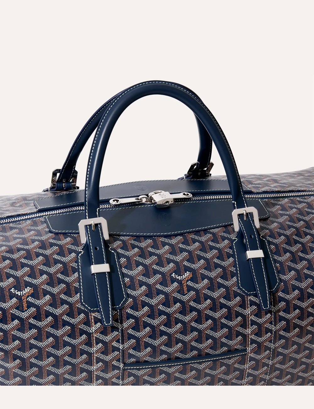 Goyard Bowling 55 PM Bag "Navy Blue"