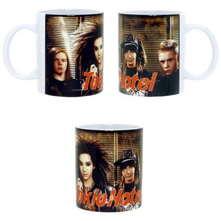 Кружка Tokio Hotel группа на фоне жалюзи (786)