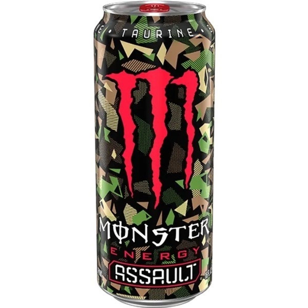 Энергетик Monster Energy - Assault (бурбон с колой), 500 мл