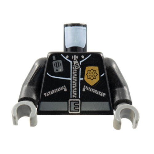 Полицейская кожаная куртка на торсе, золотой значок 973pb0261c01