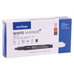 Маркер перманентный БЕЛЫЙ, круглый наконечник 2-4 мм, MUNHWA, WPMM-05