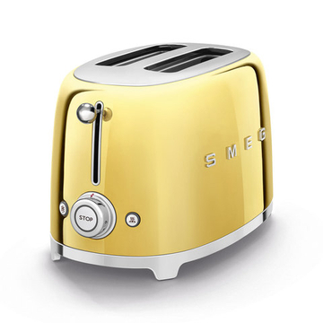 Тостер золотой Smeg TSF01GOEU