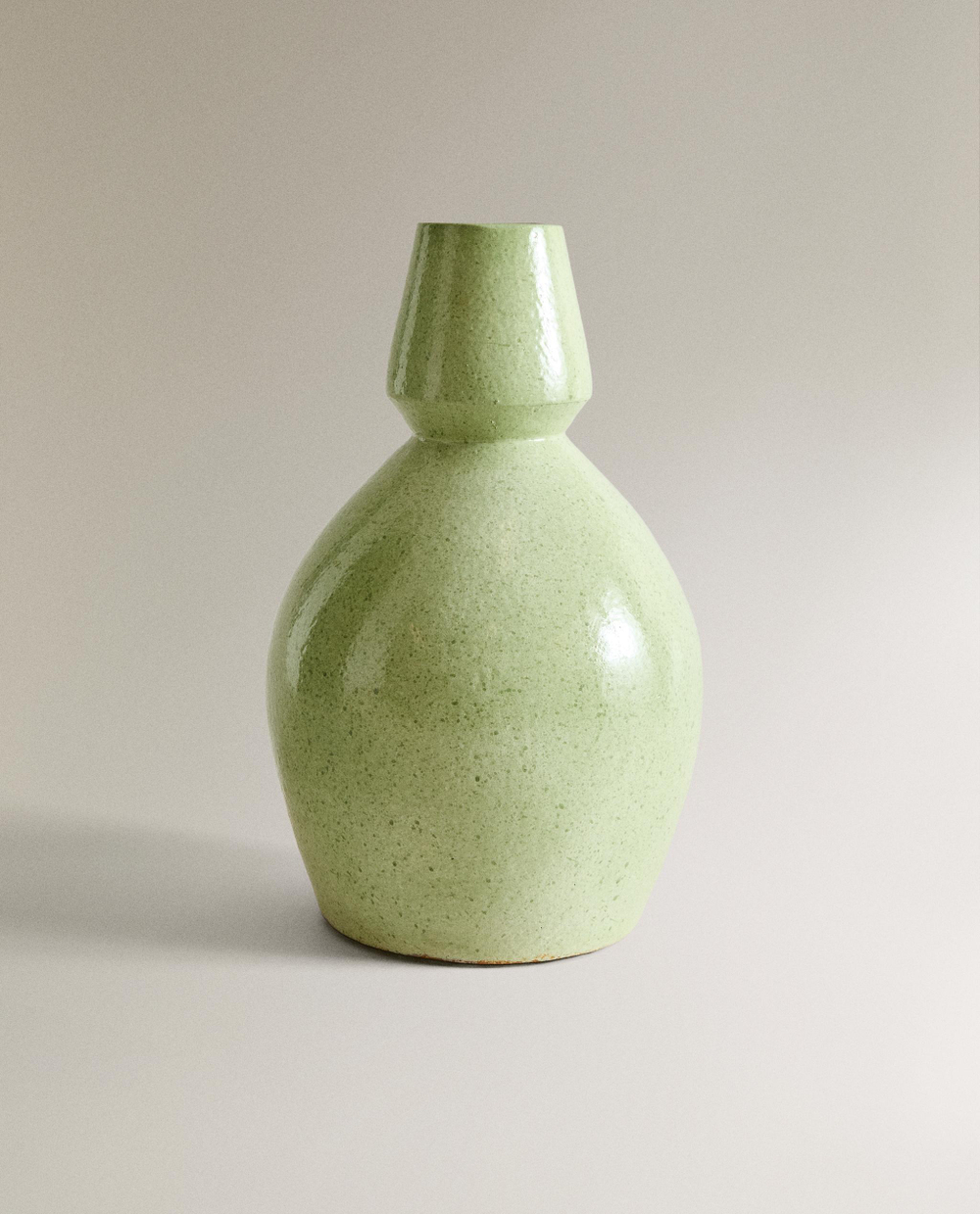 Zara Home Ваза из глины, цвет бирюзовый, 30 см